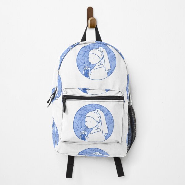 Item preview, Girl with a pearl earring In Blue designed and sold by FarieArt.