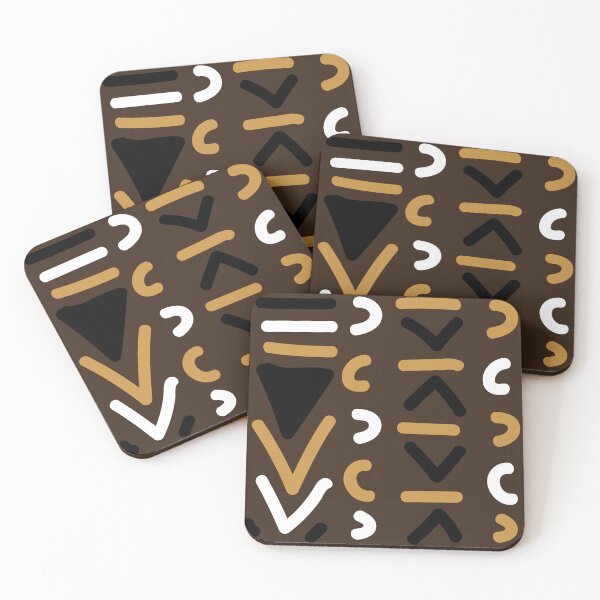 Item preview, Traditional African Bogolan Mudcloth Pattern designed and sold by Wolagno.