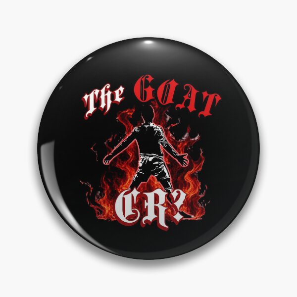 Item preview, The GOAT CR7 Soccer Silhouette Fire Flames designed and sold by VNDL Gear.