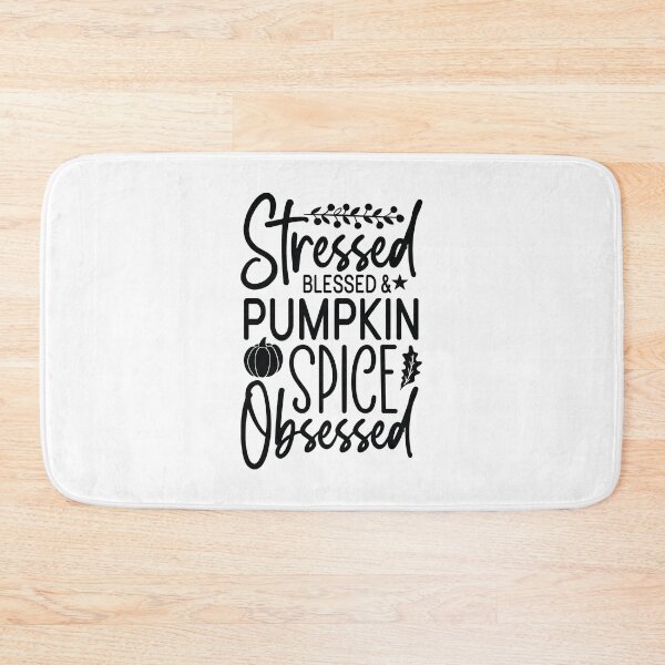 Item preview, Stressed Blessed And Pumpkin Spice Obsessed - Cute Fall Season Retro Vintage Aesthetic Coffee Gift designed and sold by FuzionRaptor.