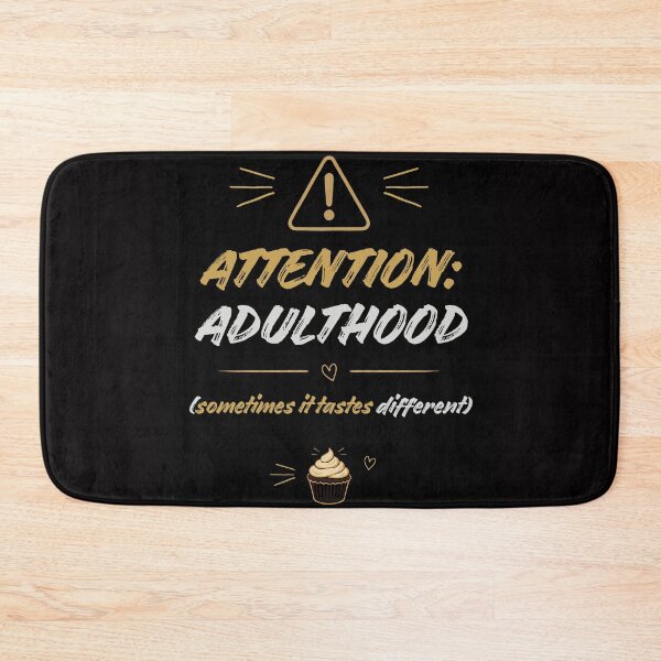 Item preview, Attention Adulthood Sometimes It Tastes Different Funny Cupcake designed and sold by Meteor Mercher Shop.