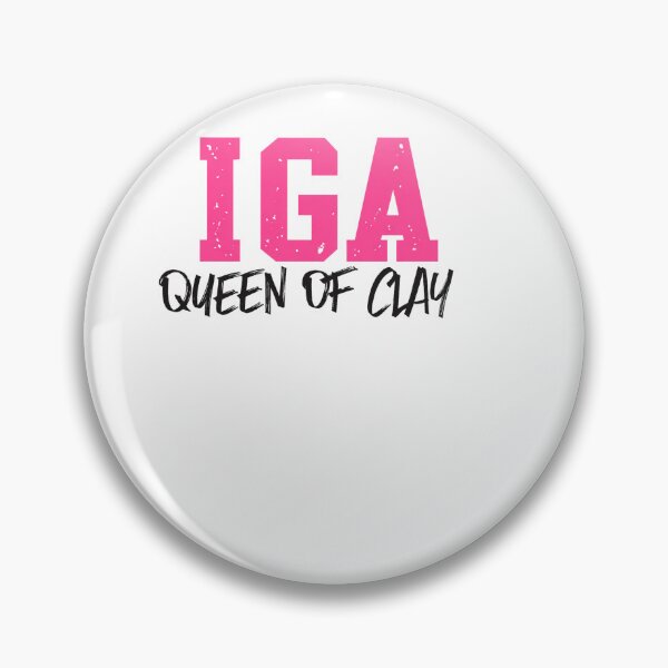 Item preview, Iga Queen of Clay Pink Distressed Typography Tennis Design designed and sold by Holy-Verse.