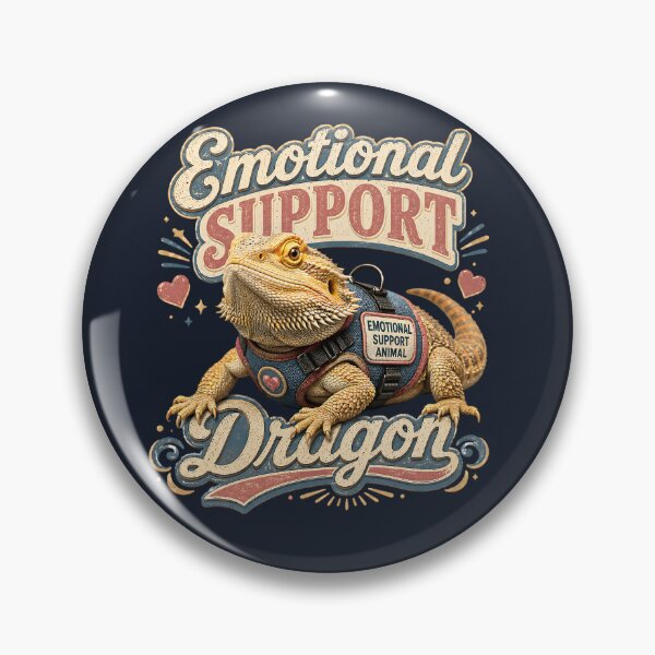 Item preview, Emotional Support Dragon Bearded Dragon designed and sold by Weirdwildco69.