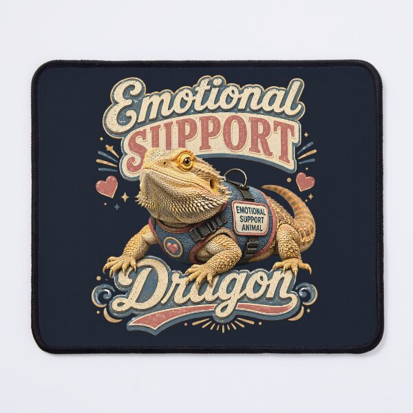 Item preview, Emotional Support Dragon Bearded Dragon designed and sold by Weirdwildco69.