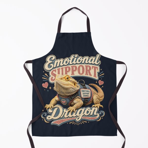 Aperçu de l'œuvre Dragon de soutien émotionnel Dragon barbu créée et vendue par Weirdwildco69.