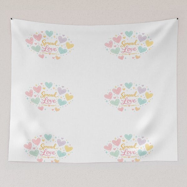 Item preview, Spread Love – Pastel Hearts Full of Sweetness designed and sold by KM Design.