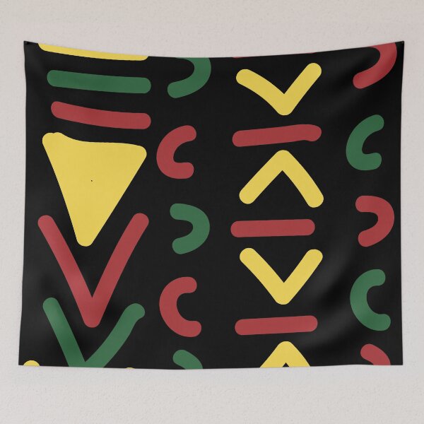 Item preview, Traditional African Bogolan Mudcloth Pattern designed and sold by Wolagno.