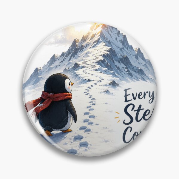 Item preview, Keep Going Penguin – Tiny Steps Big Dreams designed and sold by Happy Ghost Studio.