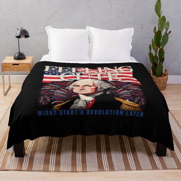 Item preview, Feeling Cute Might Start a Revolution Later USA Flag Independence Day designed and sold by Redgiant87x.