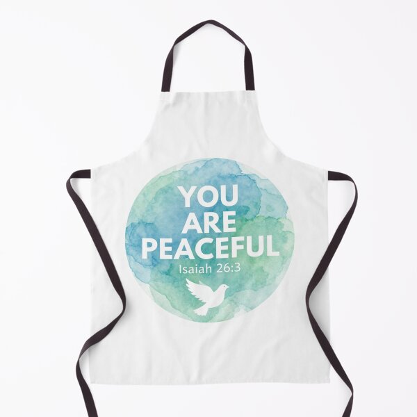 Item preview, You Are Peaceful Christian Design - Isaiah 26:3 Bible Verse Encouragement designed and sold by For His  Glory.