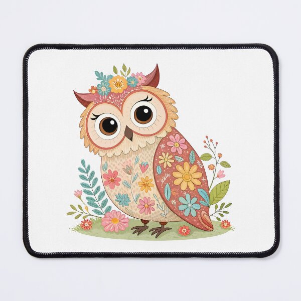 Item preview, The Floral Forest Owl designed and sold by trendspatterns.