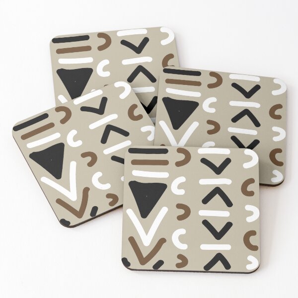 Item preview, Traditional African Bogolan Mudcloth Pattern designed and sold by Wolagno.