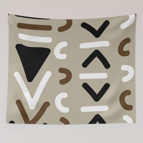 Item preview, Traditional African Bogolan Mudcloth Pattern designed and sold by Wolagno.