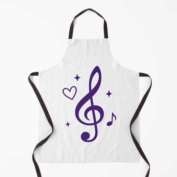 Item preview, Purple Treble Clef with Heart – Minimalist Music Lover Aesthetic designed and sold by Joyfulfabric.