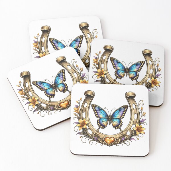 Item preview, Lucky Horseshoe – Floral Butterfly designed and sold by OTSC.
