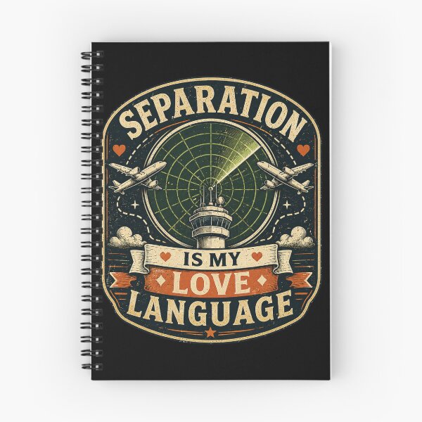 Item preview, Separation Is My Love Language Funny Air Traffic Controller Vintage ATC  designed and sold by Rudinho102.