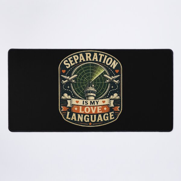 Item preview, Separation Is My Love Language Funny Air Traffic Controller Vintage ATC  designed and sold by Rudinho102.