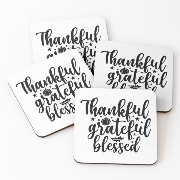 Item preview, Thankful Grateful Blessed - Cute Fall Season Retro Vintage Aesthetic Leaves Thanksgiving Gift designed and sold by FuzionRaptor.