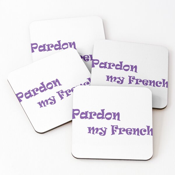 Item preview, Pardon My French Purple Typography Design designed and sold by BetweenForms.