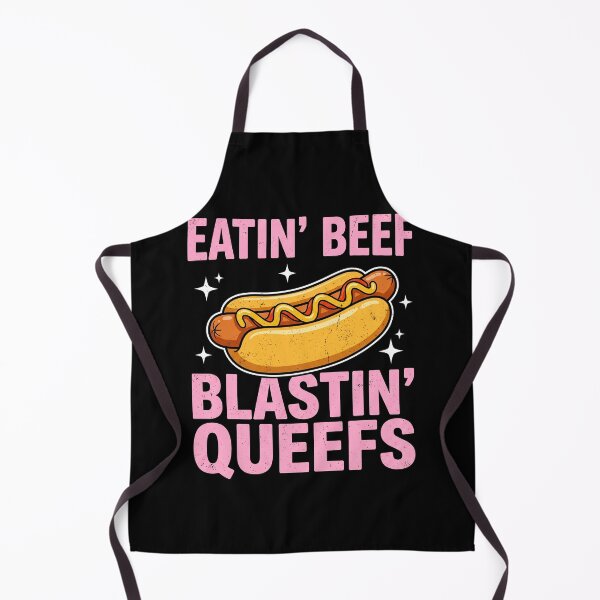 Item preview, Eatin Beef Blastin Queefs Funny Hot Dog Adult Humor Shirt designed and sold by ArcaneArtistry.