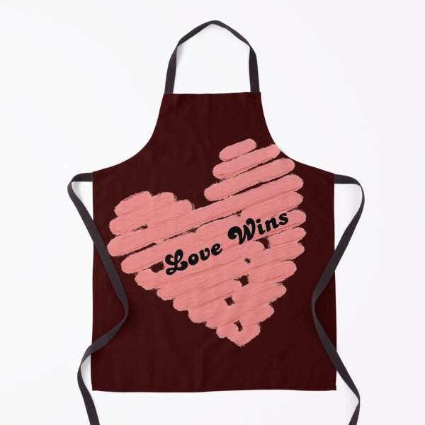 Item preview, Love Wins – Pink Painted Heart Minimalist Typography designed and sold by VariusDesigns.