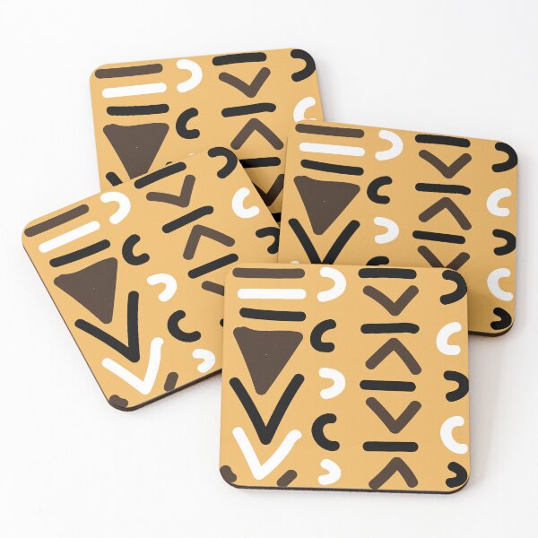 Item preview, Traditional African Bogolan Mudcloth Pattern designed and sold by Wolagno.