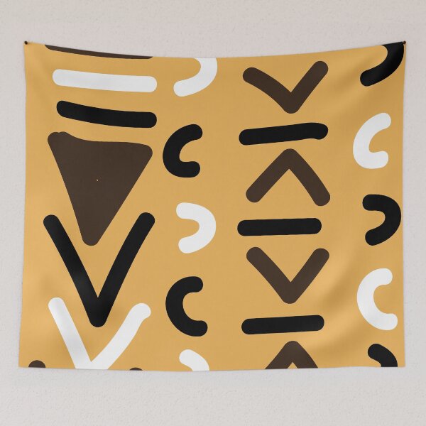 Item preview, Traditional African Bogolan Mudcloth Pattern designed and sold by Wolagno.
