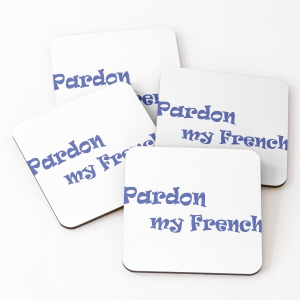 Item preview, Pardon My French Blue Retro Design designed and sold by BetweenForms.
