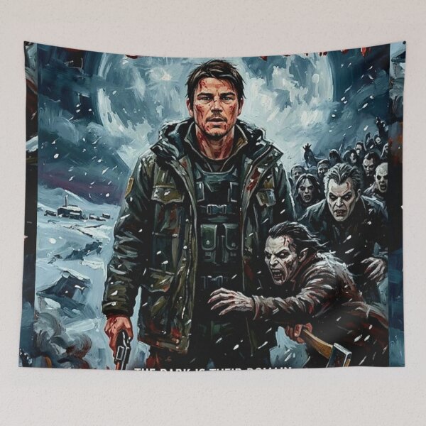 Item preview, 30 Days of Night Retro Vampire Horror Movie Art Poster designed and sold by Art's Diner.