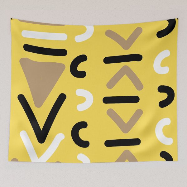 Item preview, Traditional African Bogolan Mudcloth Pattern designed and sold by Wolagno.