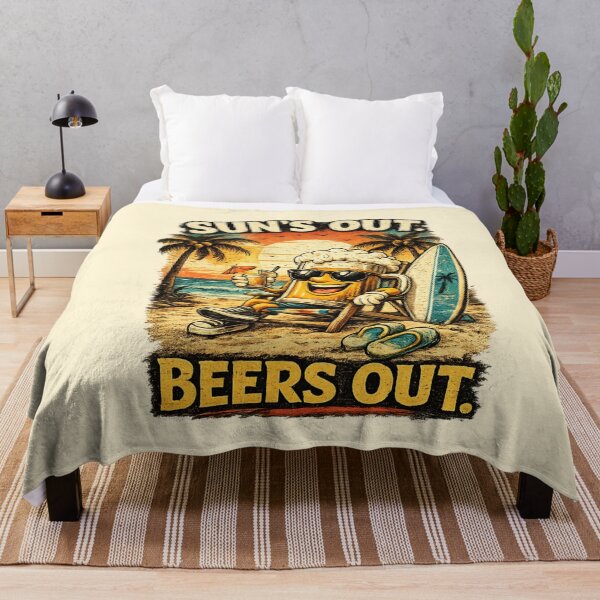 Item preview, Suns Out Beers Out Funny Design designed and sold by BagFactoryUK.
