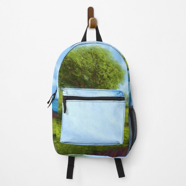 Item preview, Landscape painting of river in a forest designed and sold by Witseart.