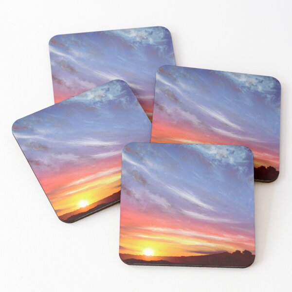 Item preview, Colorful painted sky sunset clouds designed and sold by Witseart.