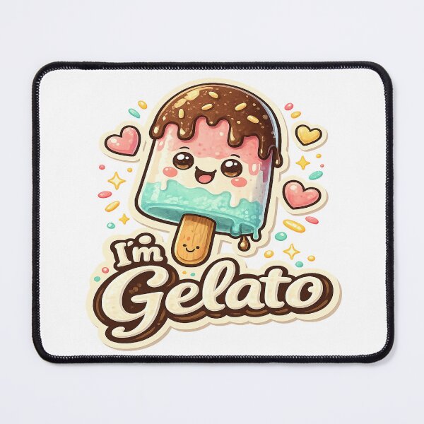 Item preview, I'm Gelato – Cute Smiling Ice Cream Popsicle designed and sold by RipantinaFantasy .