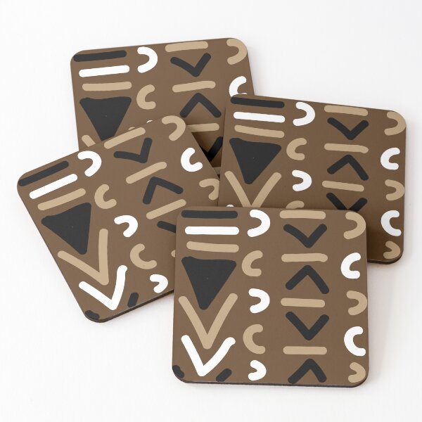 Item preview, Traditional African Bogolan Mudcloth Pattern designed and sold by Wolagno.