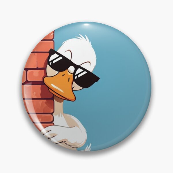 Item preview, Cool Duck Peeking with Sunglasses Cartoon designed and sold by Pablo70 Store.