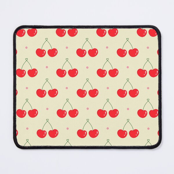 Item preview, Kawaii Cherry Hearts Seamless pink Polka Dot Pattern designed and sold by Sugarflumpairy2.