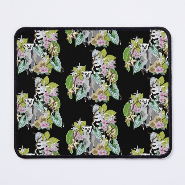 Item preview, Ringtail Lemur Native Flora Madagascar Wildlife Cute Lemur Botanical Nature Design designed and sold by PrettylittlepastelUk.
