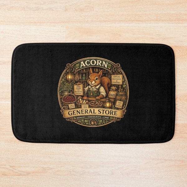 Item preview, Acorn General Store Shirt | Cottagecore Squirrel Woodland Shop | Forest Market Vintage Nature Illustration Gift designed and sold by MrDev.