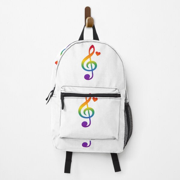 Item preview, Rainbow Treble Clef Heart | Colorful Music Lover Design designed and sold by Joyfulfabric.
