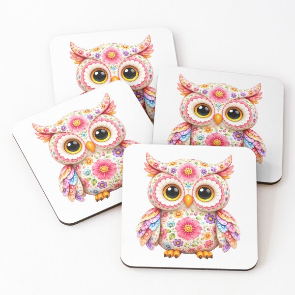 Item preview, Cute floral owl designed and sold by trendspatterns.