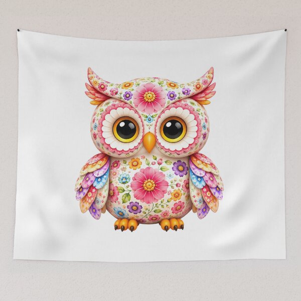 Item preview, Cute floral owl designed and sold by trendspatterns.