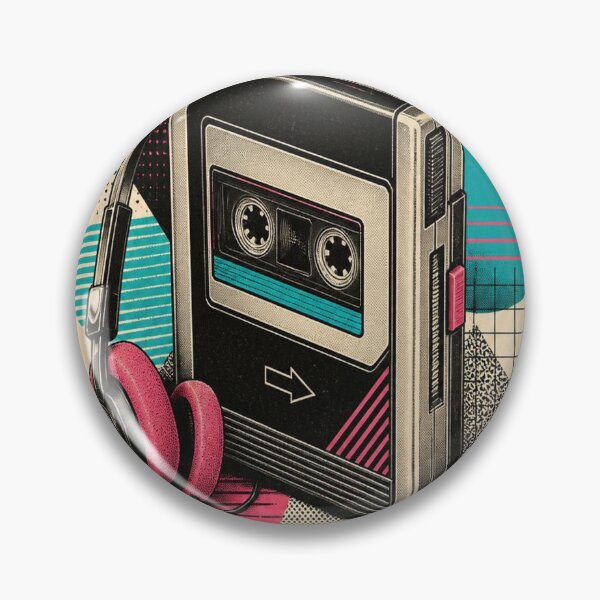 Item preview, Walkman 80s Icon T-Shirt | Retro Music Player Memphis Style Tee designed and sold by SunnyDesign82.