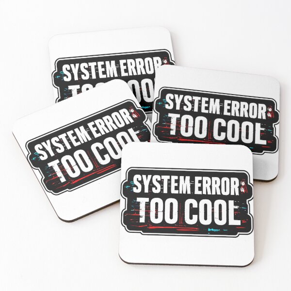 Item preview, System Error: Too Cool – Glitch Aesthetic Sticker designed and sold by echoartstd.