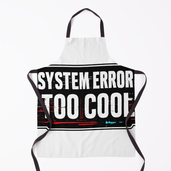 Item preview, System Error: Too Cool – Glitch Aesthetic Sticker designed and sold by echoartstd.