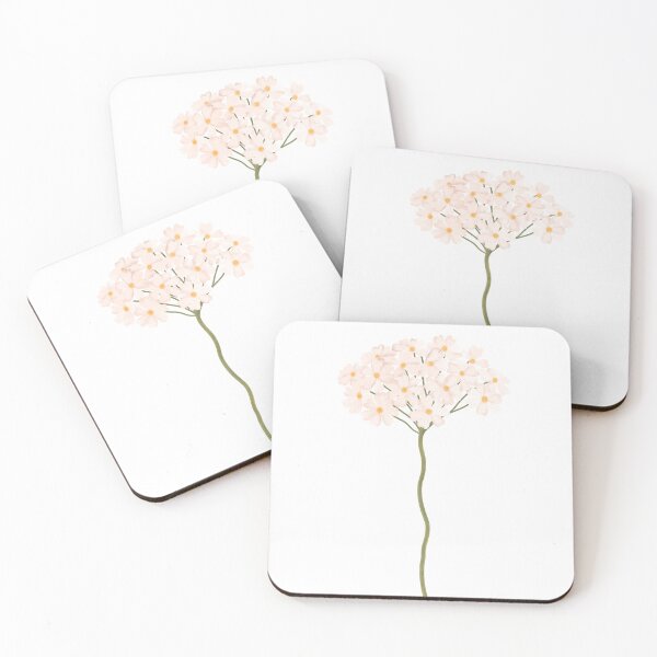 Item preview, A delicate and minimalist print featuring a light white wildflower on a long, slender stem. The clean white background creates a feeling of airiness, elegance, and Scandinavian calm. designed and sold by Grin Katalina Floral Patterns & Cozy Art.