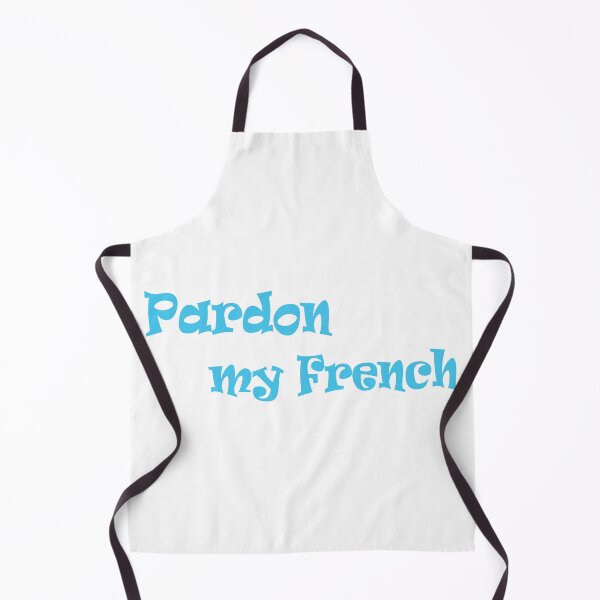 Item preview, Pardon My French Cyan Blue Typography Design designed and sold by BetweenForms.
