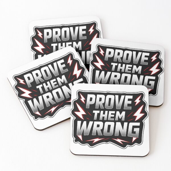 Item preview,  Prove Them Wrong Motivational Quote Sticker | Bold Lightning Typography Design | Inspirational Mindset Graphic designed and sold by echoartstd.