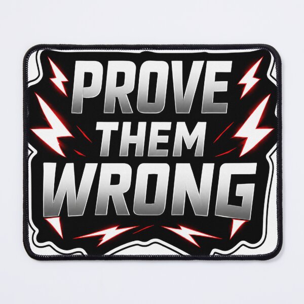 Item preview,  Prove Them Wrong Motivational Quote Sticker | Bold Lightning Typography Design | Inspirational Mindset Graphic designed and sold by echoartstd.