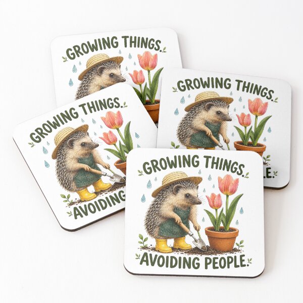 Artikelvorschau, Lustiges Geschenk für Gartenliebhaber mit Igelmotiv entworfen und verkauft von Gentlestate.